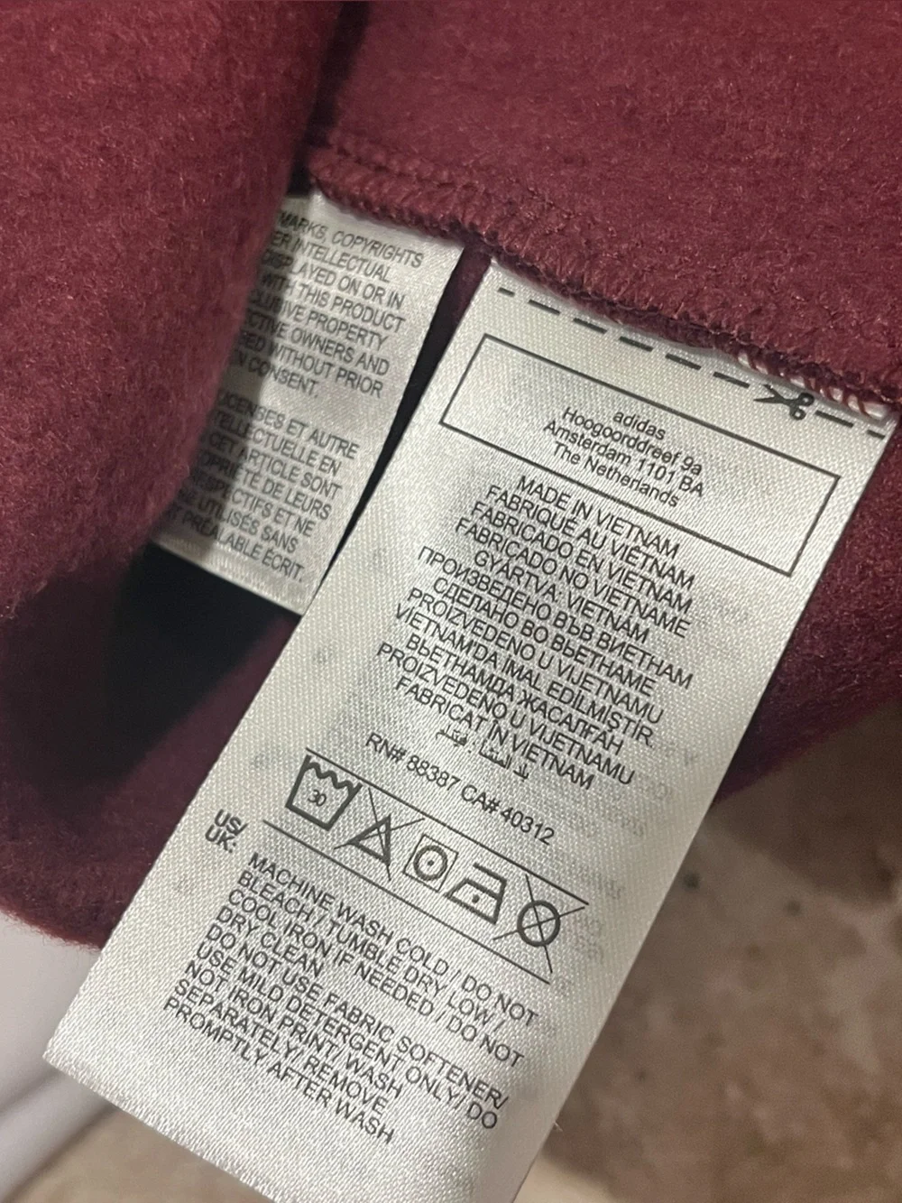 adidas crewneck layered
